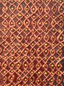 Chandrasekar - Kolan 93X93 - Paint on Canvas - 24" x 24" (detail)